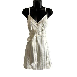 Like New - Banana Republic Striped Button Dress - Size 8